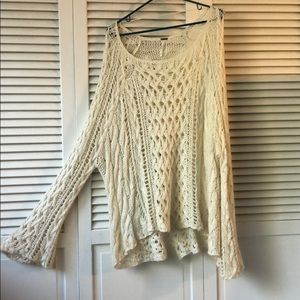 Free People Cream Sweater